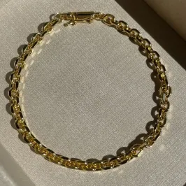 Pulseira masculina Cartier fecho canhão